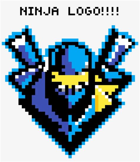 Ninja Logo Pixel Art Fortnite Ninja Free Transparent Png Download