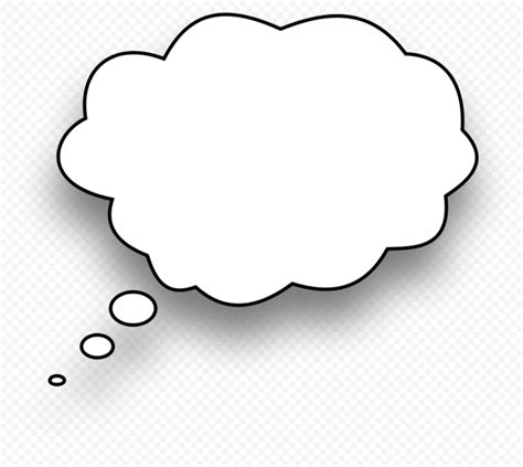 Thought Speech Bubble Blank Dialog Box Citypng