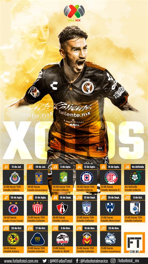 Calendario De Xolos En El Torneo Apertura Futboltotal Xolos