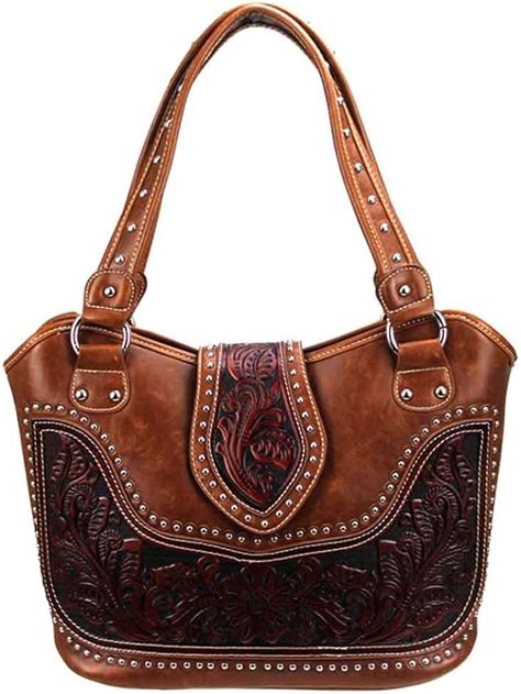 Montana West Tote Bag Tooled Collection Concealed Handgun