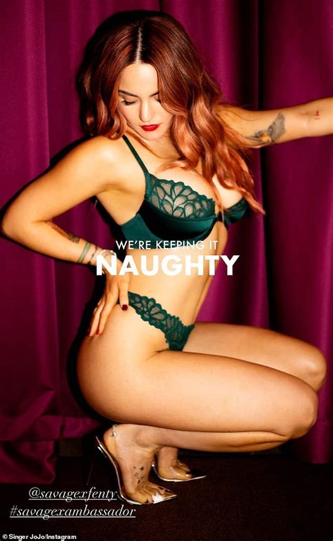 JoJo Shows Off Her Sculpted Physique In Lacy Green Lingerie In A New Savage X Fenty Campaign