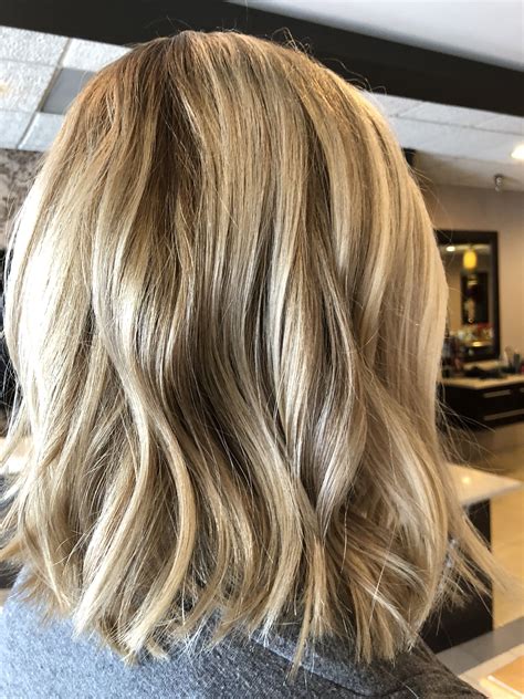 Short hair with blonde highlights