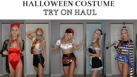 Diy Halloween Costume Try On Haul Cute Sexy Youtube