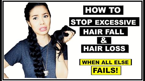 How To Stop Excessive Hair Fall And Hair Loss If All Else Fail