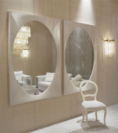 Italian Designer Oval Crocodile Leather Mirrors Sharing Beautiful Designer Home Decor Inspirat