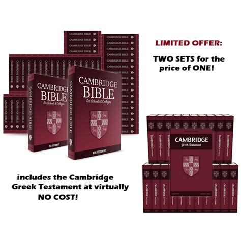 The Cambridge Bible And Greek Testament Value Priced Bundle Biblesoft