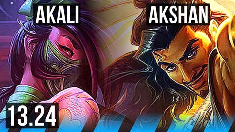 Akali Vs Akshan Mid Solo Kills Legendary Games Na Challenger