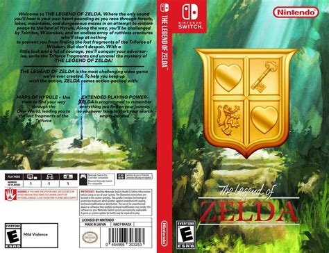 [For Fun] NES The Legend Of Zelda Front Boxart : NintendoSwitchBoxArt