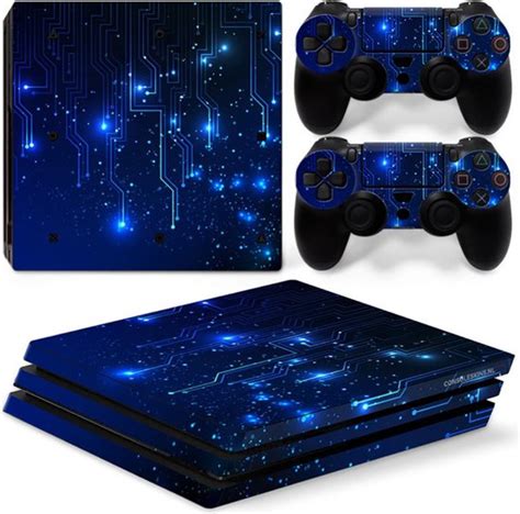 Cpu Blauw Ps4 Pro Console Skins Playstation Stickers