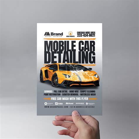 Car Detailing Flyer Template V2 Psd Ai And Vector Brandpacks
