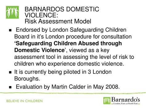 Ppt Barnardos Domestic Violence Risk Assessment Model By Claudette Malcolm Powerpoint