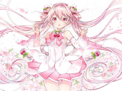 Download 1600x1200 Wallpaper Vocaloid Anime Girl Cute