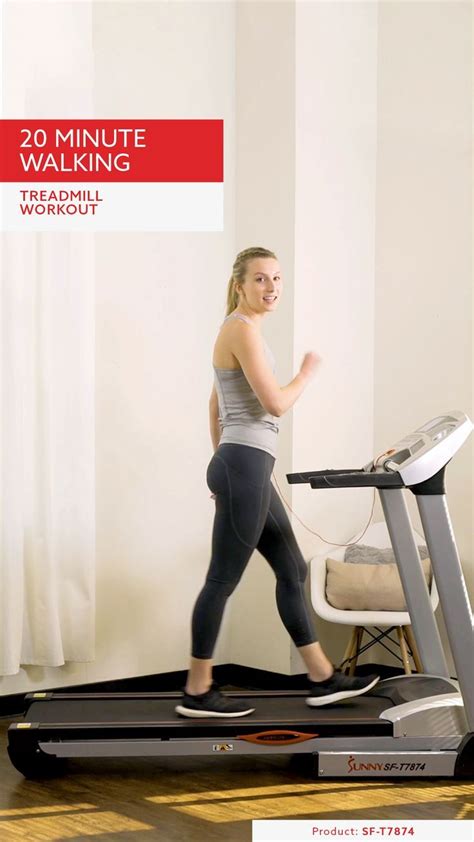20 Min Interval Walking Treadmill Workout For Beginners Video