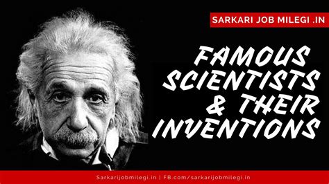 World Famous Scientists And Their Inventions Youtube