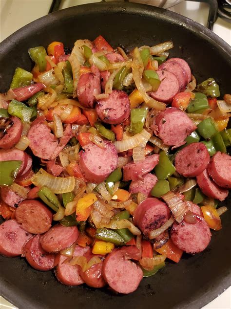 Classic Smoked Sausage And Peppers Recipe Allrecipes