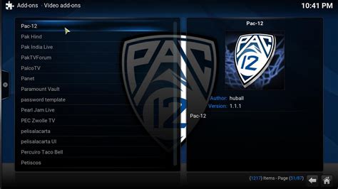 Guide How To Install Kodi Pac 12 Addon On Your Media Center
