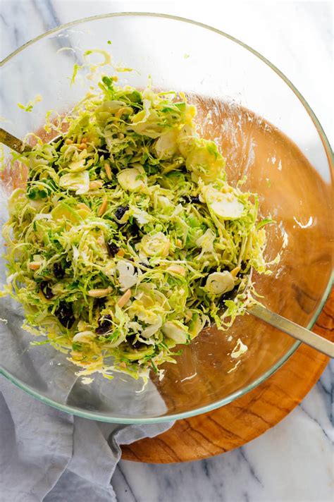 It's made with a simple lemon dressing and features toasted sunflower and pumpkin seeds. Honey Mustard Brussels Sprout Slaw - Cookie and Kate