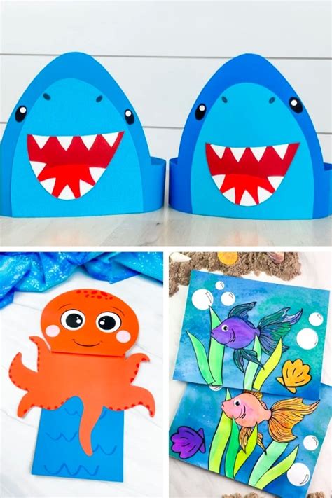 38 Fun Ocean Crafts For Kids Free Templates