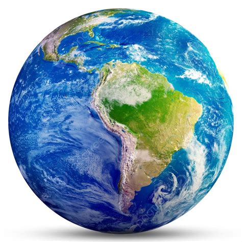 Planet Earth South America 3d Rendering Planet Earth South America