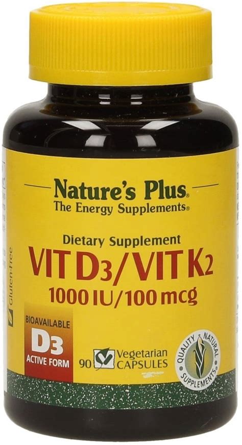 There are a few forms of vitamin d, including ergocalciferol (d2) and cholecalciferol (d3). Vitamin D3 1000 IE with 100 Mcg Vitamin K2, 90 veg ...