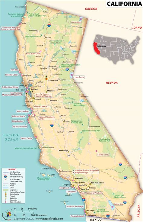 Kalifornija Mapa Superjoden