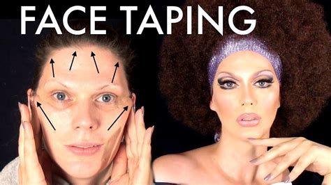 Diy Facelift Face Taping Secrets Of A Drag Instant Face Lift