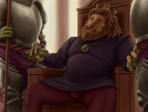 Rule 34 Anthro Armor Beard Bulge Chair Clothed Clothed Sex Clothing Crown Faceless Male Facial
