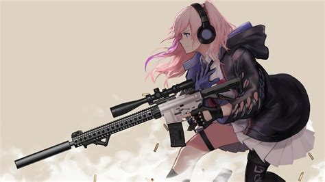 Anime Girls Frontline Guns Sniper Rifle 4k 4 Wallpaper