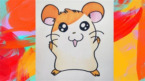 How To Draw A Cute Hamster Youtube