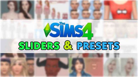 My Favorite Sims 4 Sliders And Presets Katverse