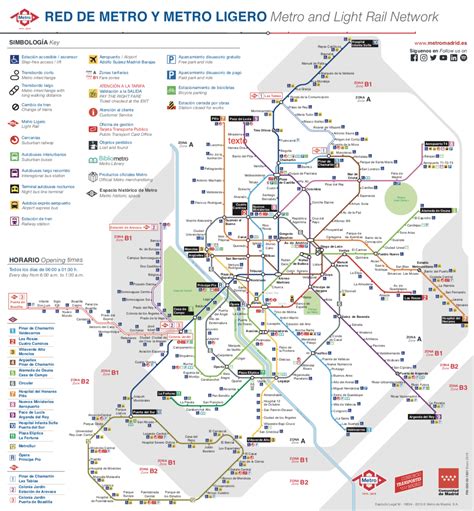 Plano Del Metro De Madrid Plano Completo Y Turístico Tarifas