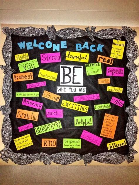 Great Idea For A Back To School Bulletin Board Middle School