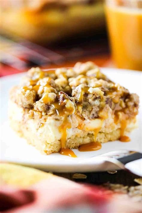 Cream Cheese Apple Bars With Pecan Streusel How To Feed A Loon