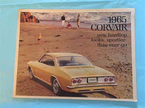 1965 Chevrolet Corvair Car Dealer Sales Brochure Antique Price
