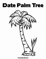 Coloring Chicka Tree Boom Palm Bark Trees Crafts Worksheets Twistynoodle Template Activities Date Outline sketch template