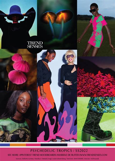 Psychedelic Tropics In 2021 Color Trends Fashion Fashion Trend