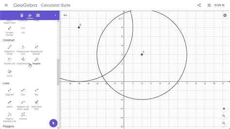 Tutorial Membuat Lingkaran Di Geogebra Youtube