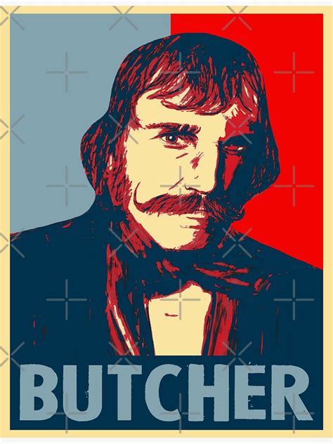 Bill The Butcher Cutting Character Butcher Poster Sticker For Sale