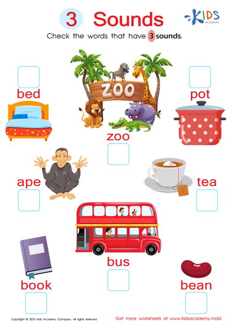 Normal Three Letter Words Phonics Worksheets  Free PDF worksheets