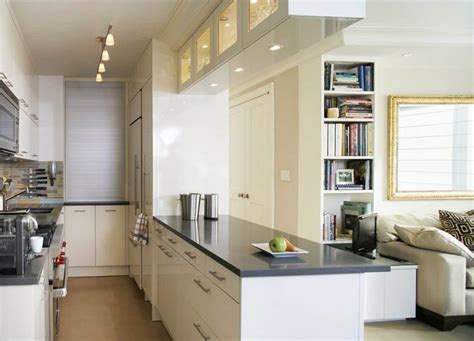 Some galley kitchens have been remodeled to remove a wall and create a bar area with seating on one side of the kitchen. Best 90+ Galley Kitchen Ideas 2018 - Interior Decorating ...