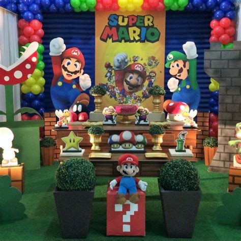 Super Mario Bros Tema Para Festa Mario Party Decoração Super Mario