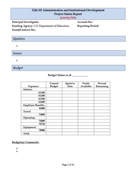40 Project Status Report Templates Word Excel Ppt Inside One
