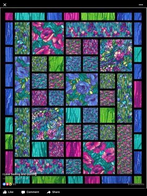 Pin By Marylou Donovan On Quilts Stained Glass Quilt Quilt Patterns