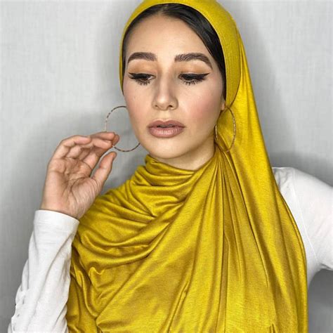 Good Stitching Modal Cotton Jersey Hijab Scarf Long Muslim Shawl Plain
