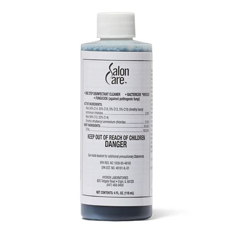 Salon Care Disinfectant Cleaner
