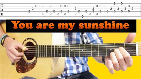 You make me happy when skies are grey. JOHNNY CASH - You Are My Sunshine - Leçon Acoustique ...