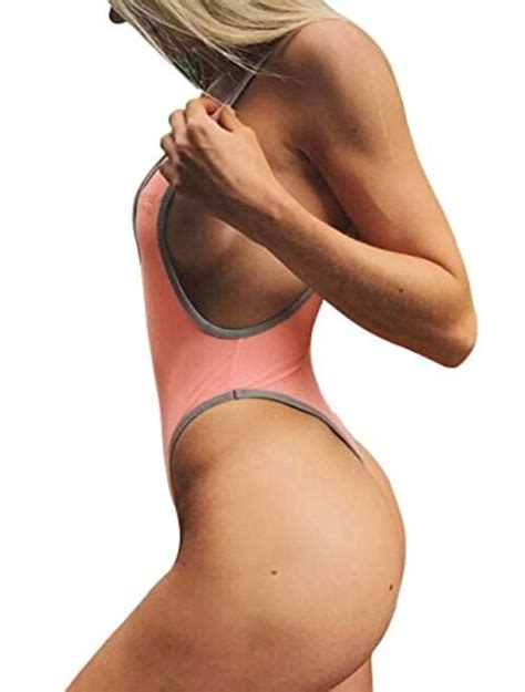 buy allurelove swimsuits for women sexy monokini deep v one piece bathing suits backless cheeky