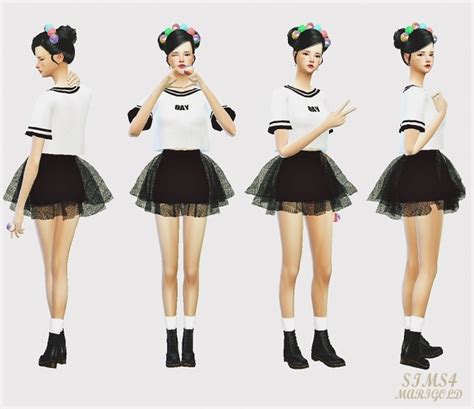 Voluminous Ballerina Mini Skirt V1 At Marigold Sims 4