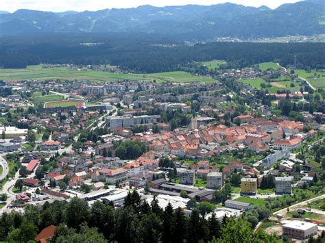 Glavno Mesto Sveta Je Slovenj Gradec Pogled Na Slovenj Gradec Iz Rahtela