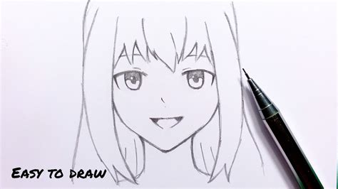 How To Draw Anime Girl Easy For Beginners Step By Step Youtube